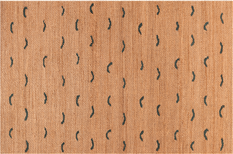 Jute beige imitatie vinyl vloerkleed dierenprint - TenStickers