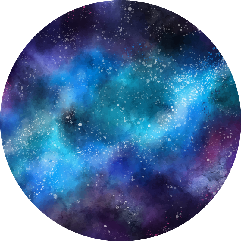 Vinyl tapijt sterren galaxie geïnspireerde oase - TenStickers