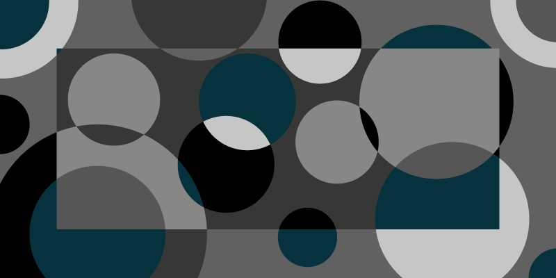 Vierkanten en cirkels scandinavisch vinyl tapijt - TenStickers