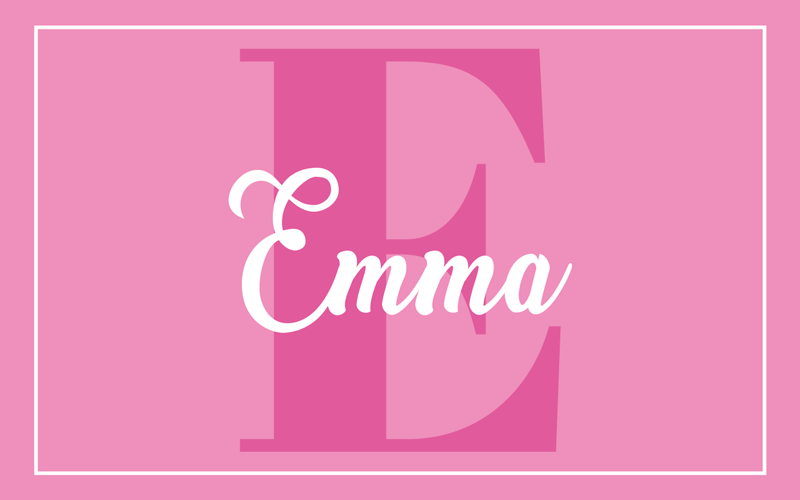 Roze ontwerp met initiaal vinyl tapijt meer kinderen - TenStickers