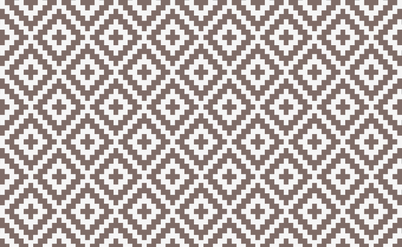 Geometrische grijze diamanten vinyl tapijt keuken - TenStickers