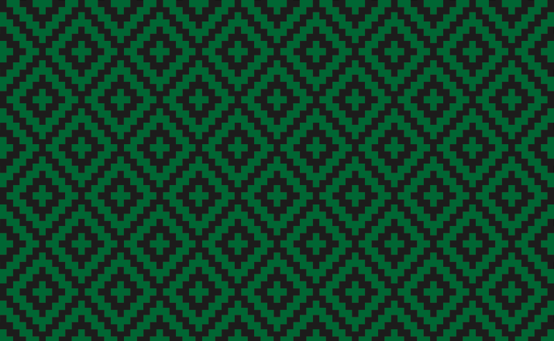 Groen ruitpatroon vinyl tapijt keuken - TenStickers