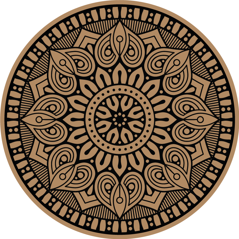 Vinyl tapijt mandala verfijnd motief - TenStickers