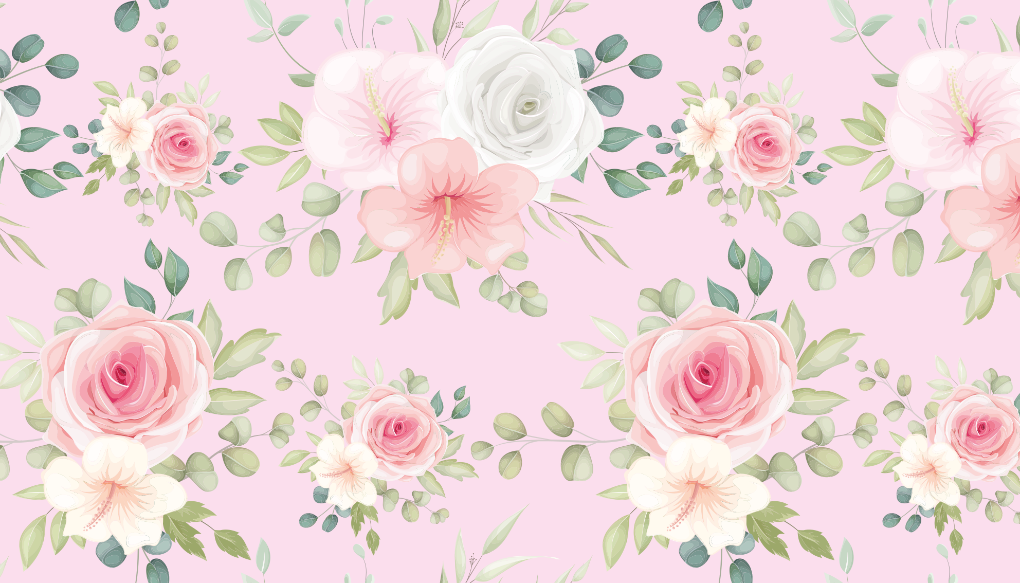 Sierlijke bloesem vinyl tapijt bloemen en planten - TenStickers