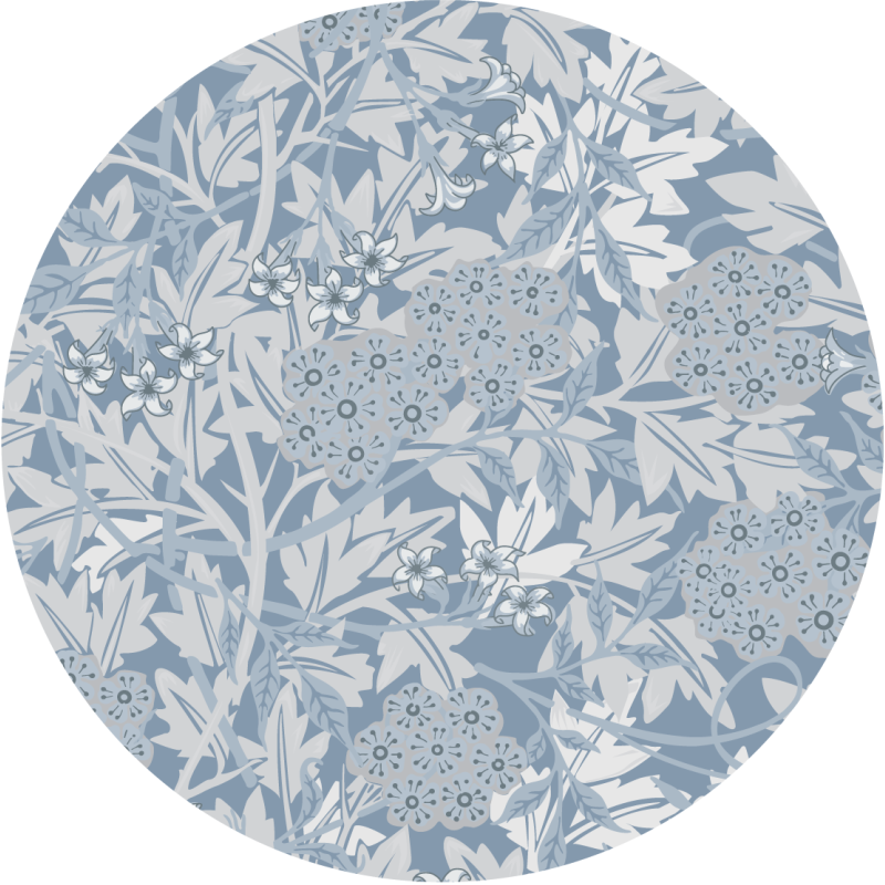 Bloesemcompositie vinyl tapijt bloemen en planten - TenStickers