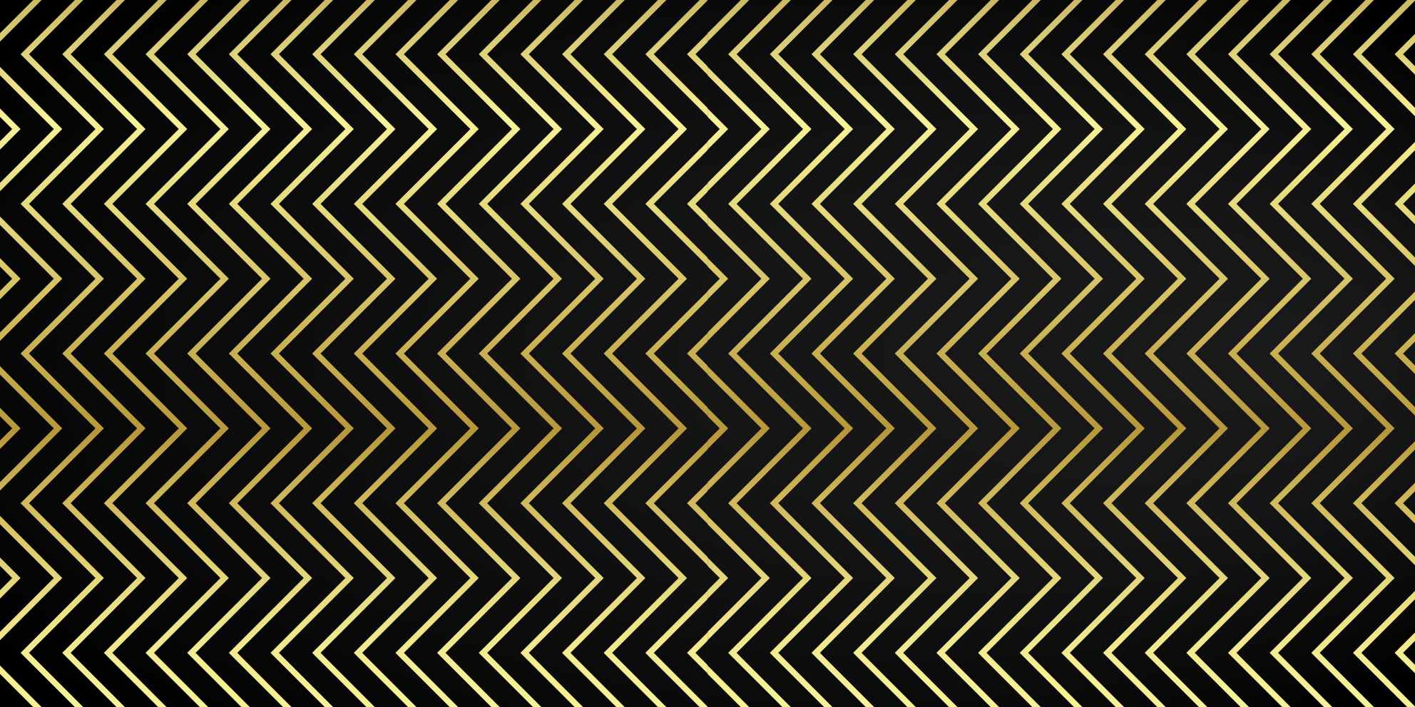 Chevron gouden motief vinyl tapijt geometrisch - TenStickers