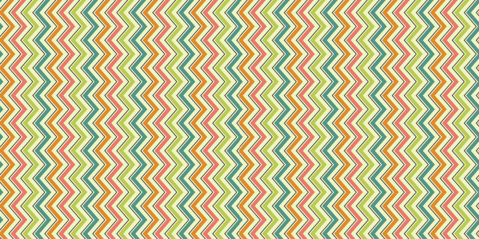 Chevron zigzagmotief vinyl tapijt geometrisch - TenStickers