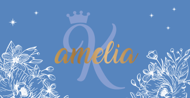 Bloemnaam en initiaal vinyl tapijt tiener - TenStickers