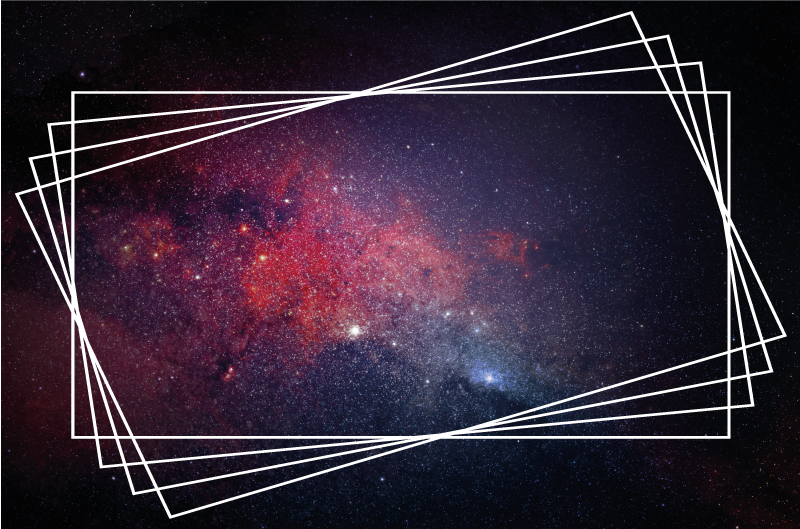 Kosmische nevelpatronen vinyl tapijt modern - TenStickers