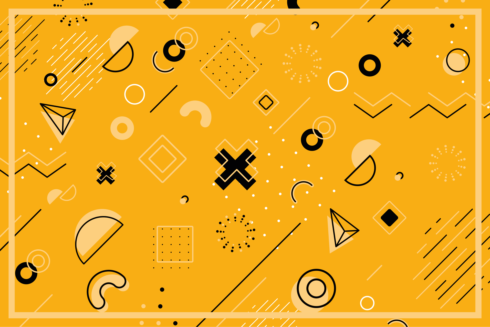 Abstract vormenpatroon vinyl tapijt geometrisch - TenStickers