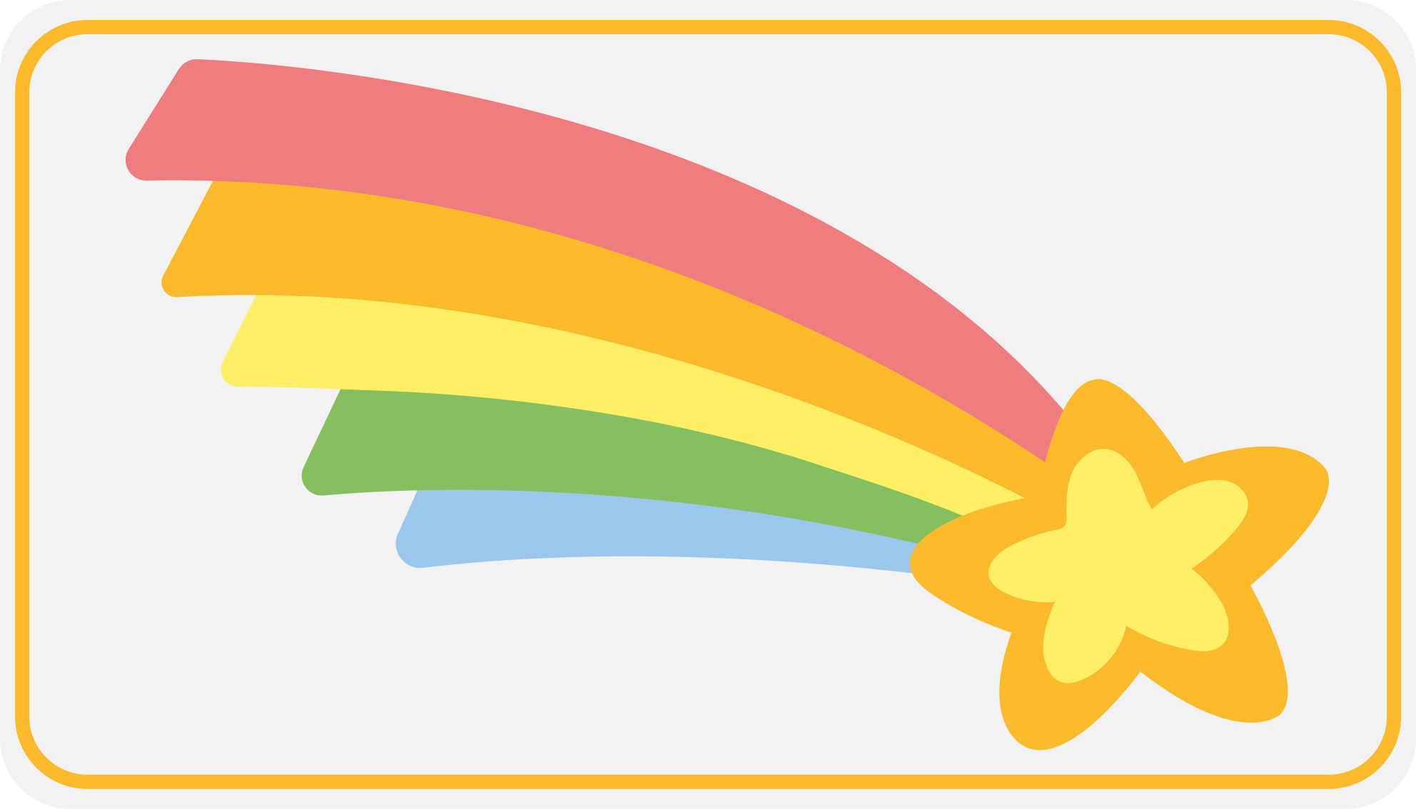 Regenboogstermotief vinyl tapijt kind - TenStickers