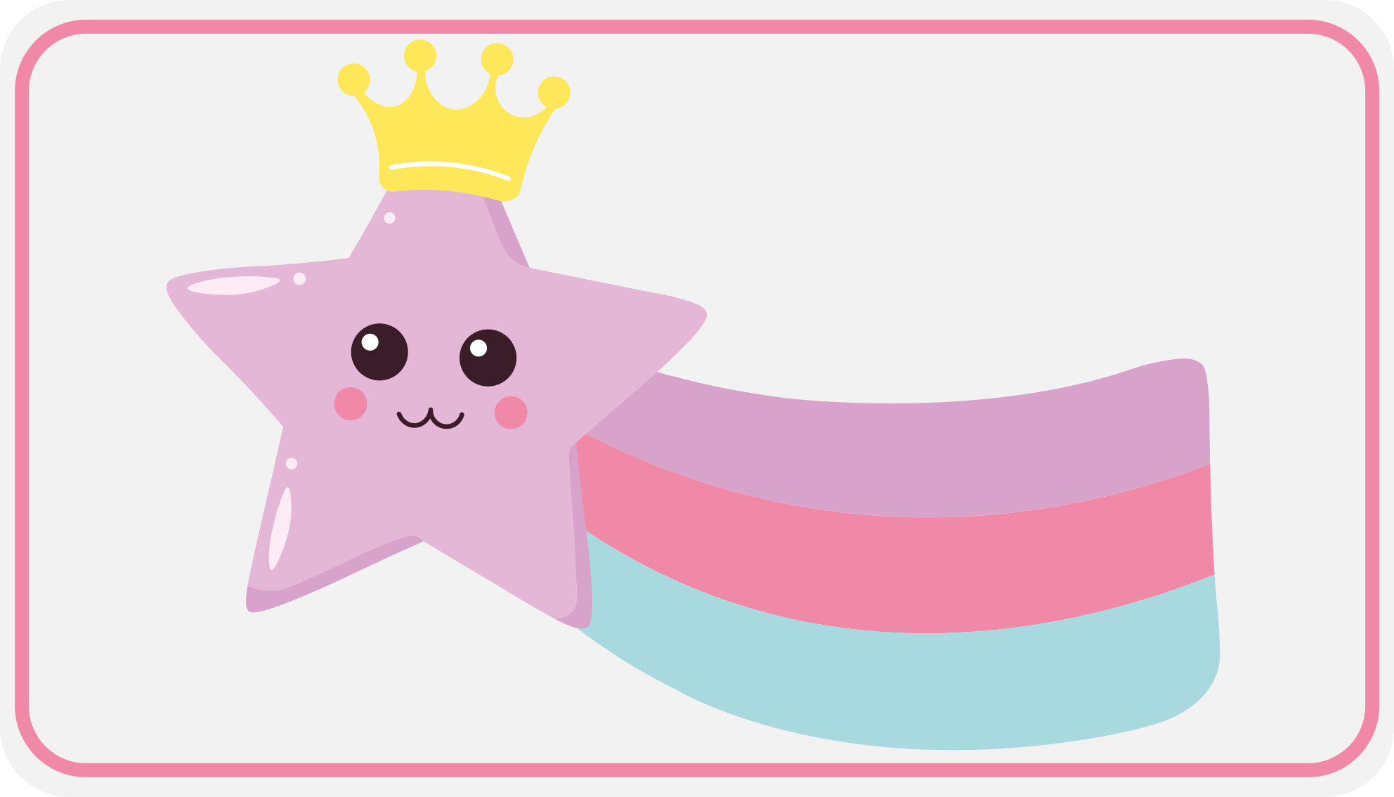 Sterrenkroon charme vinyl tapijt kind - TenStickers