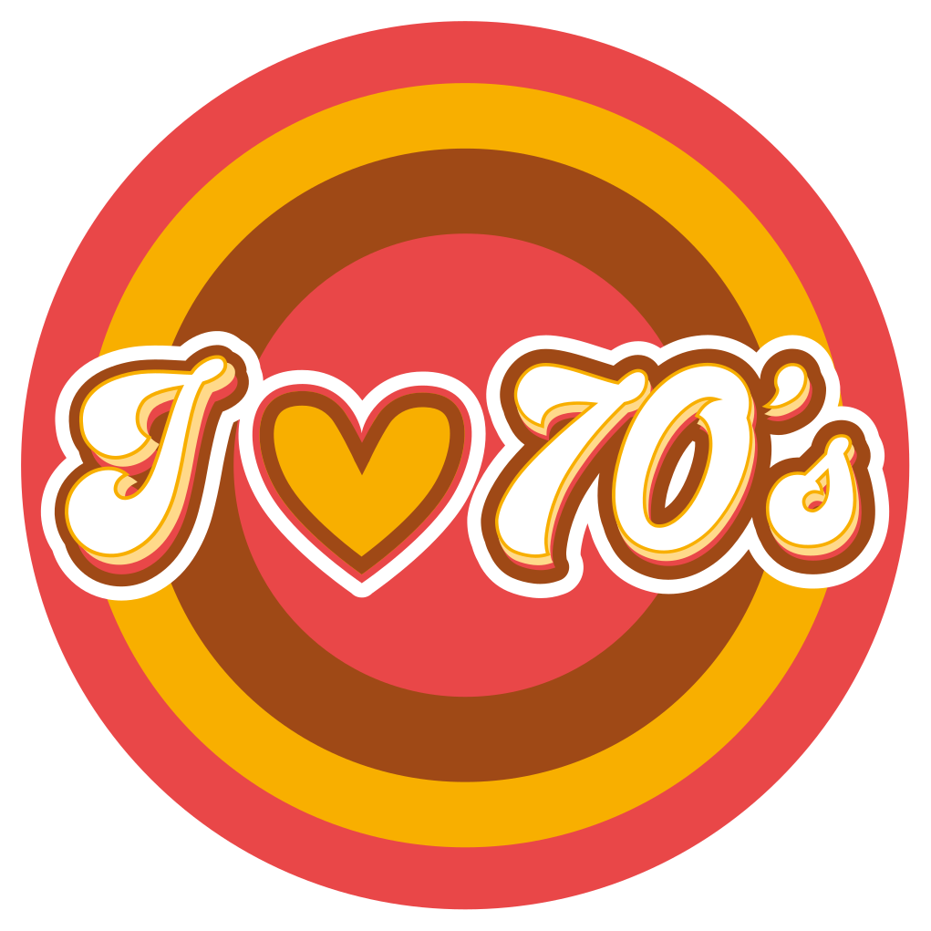 Retro liefdessymbool vinyl tapijt antiek - TenStickers