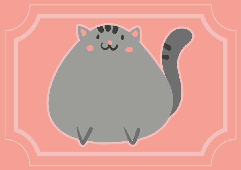 Schattige kattenkunstwerken vinyl tapijt meer kinderen - TenStickers