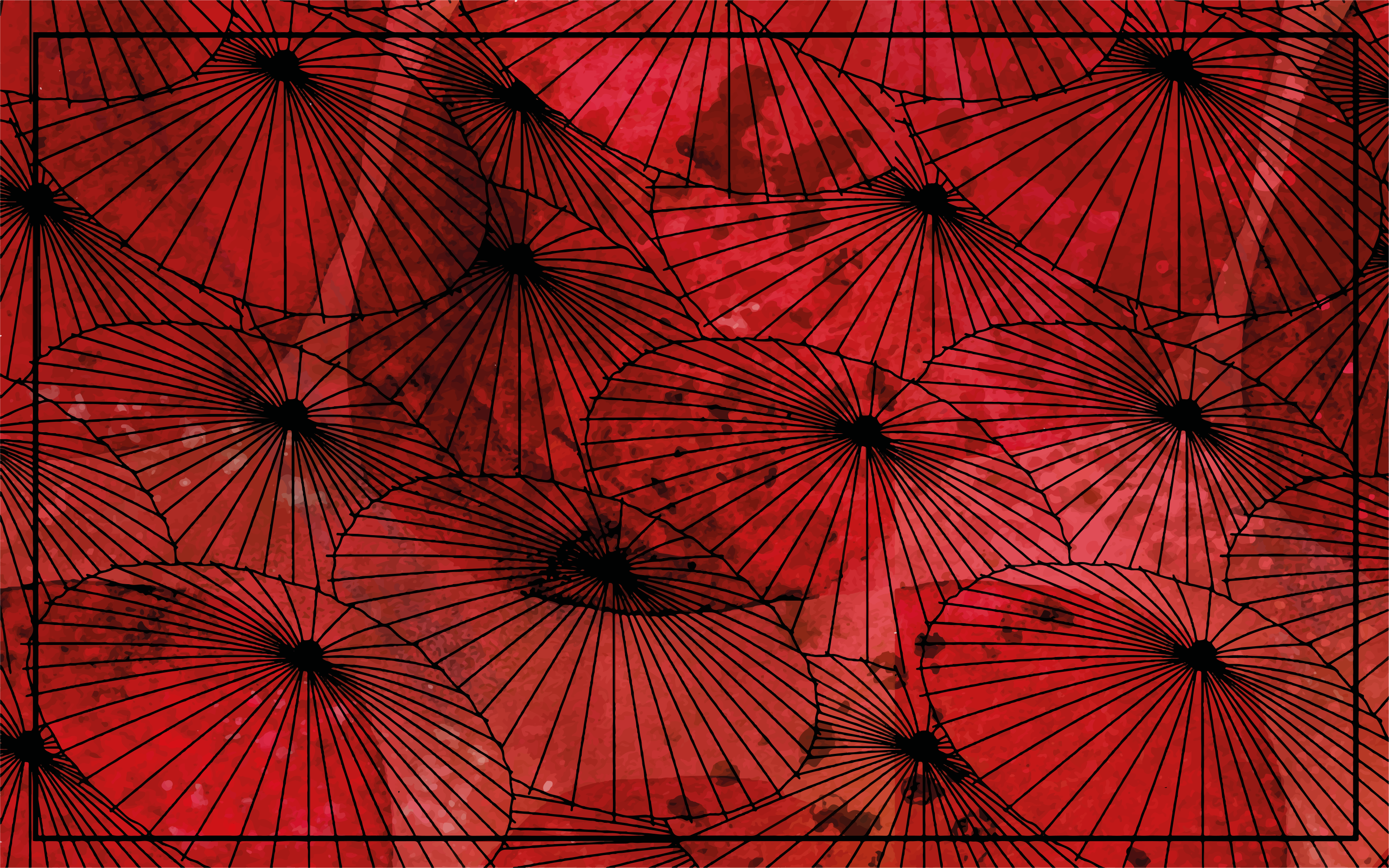 Vinyl tapijt textuur met rode patroon - TenStickers