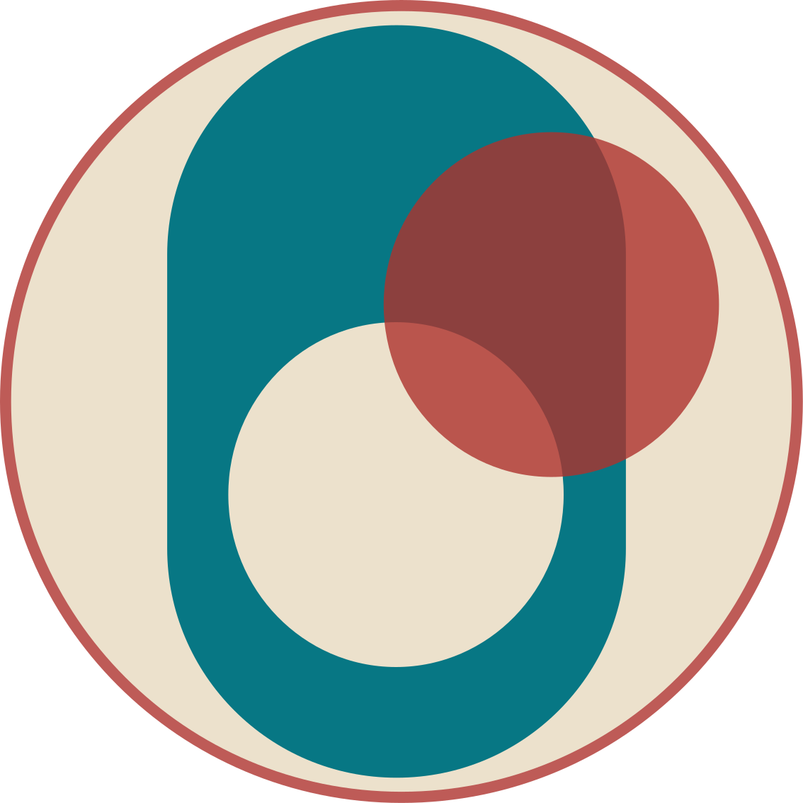 Cirkels in harmonie vinyl tapijt modern - TenStickers