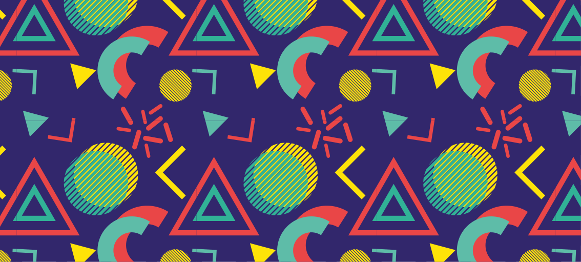 Vinyl tapijt geometrisch levendige geometrische motieven - TenStickers