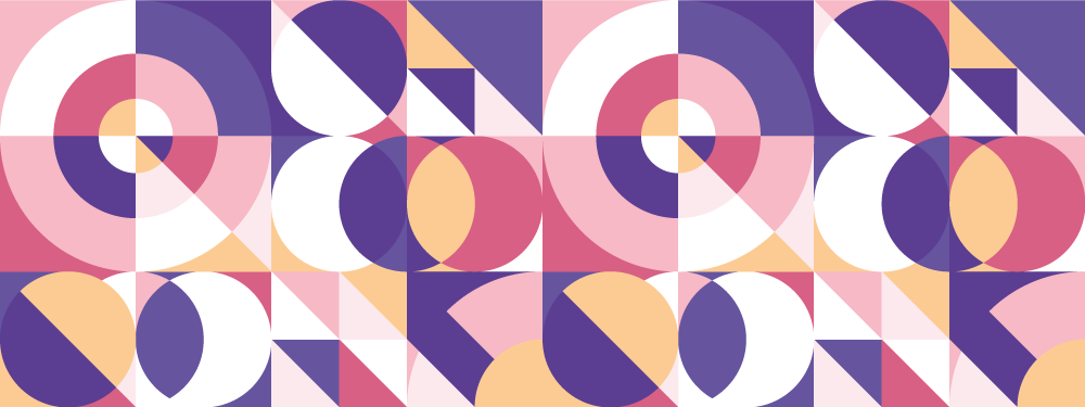 Kleurrijke geometrische vormen vinyl tapijt tegels - TenStickers