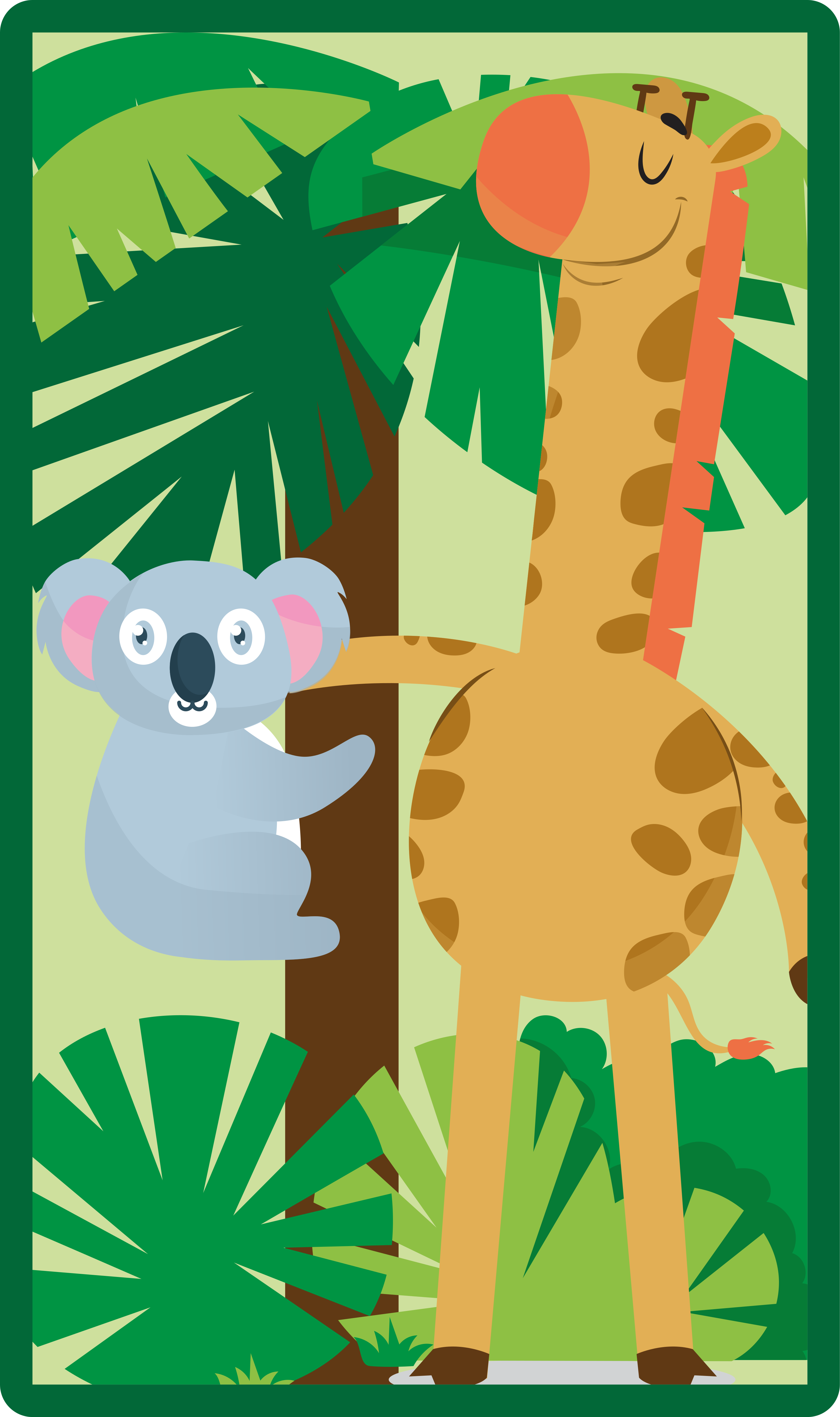 Jungle vrienden avontuur vinyl tapijt baby - TenStickers