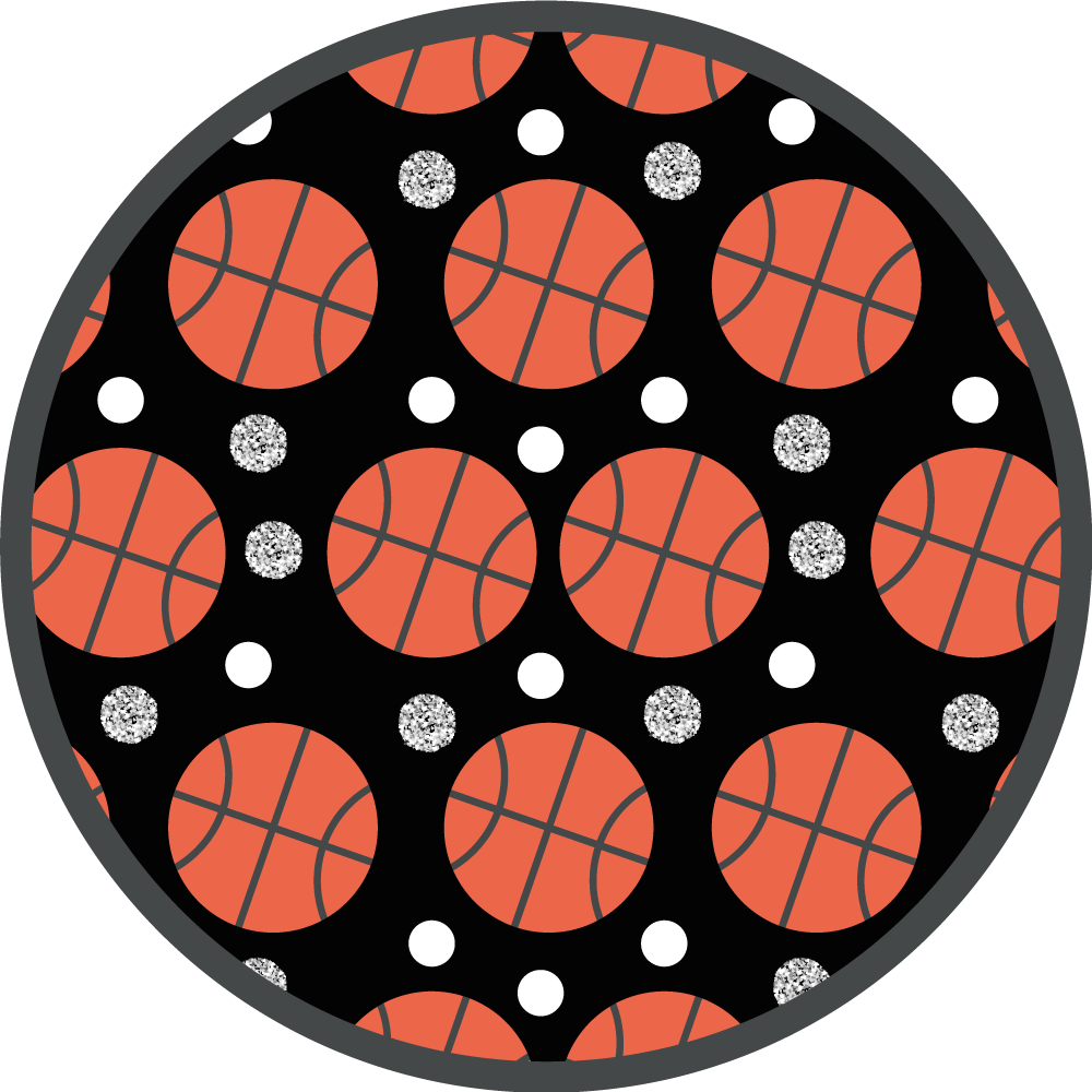 Basketbalballen vinyl tapijt spel - TenStickers