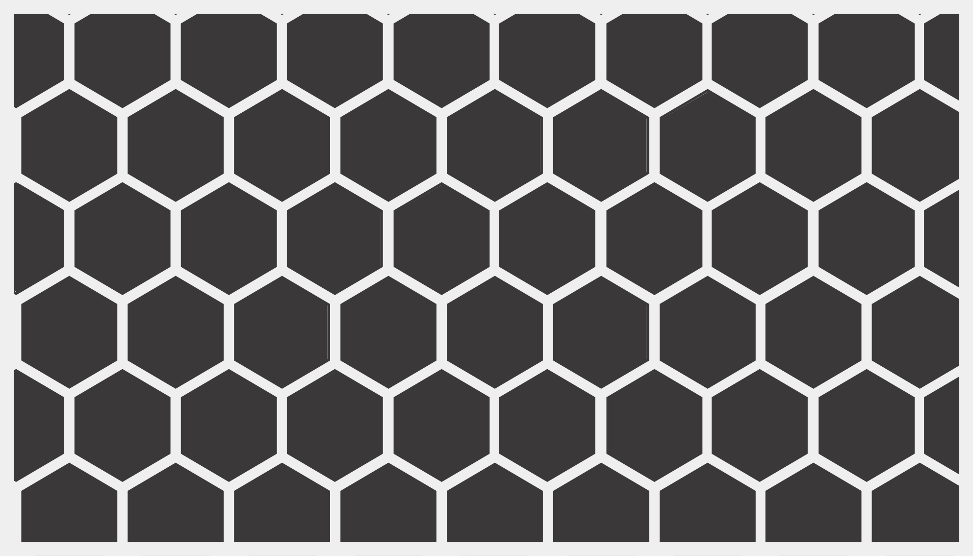 Vinyl tapijt geometrisch hexagonaal motief - TenStickers