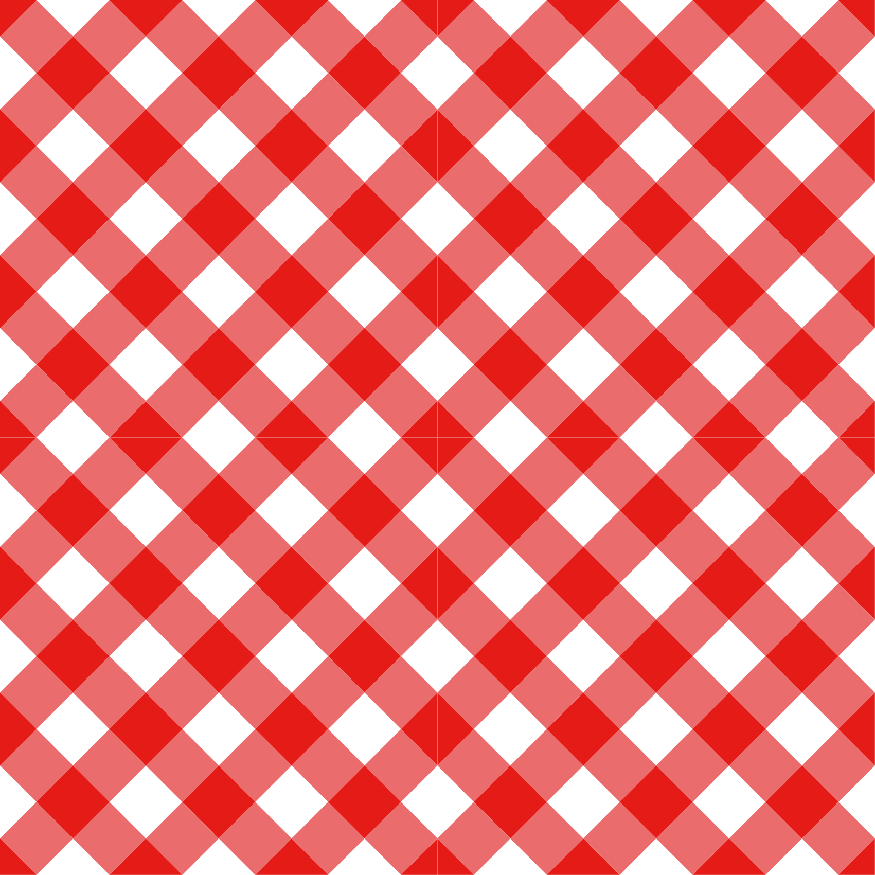 Karmozijnrood geruit motief vinyl tapijt strepen - TenStickers