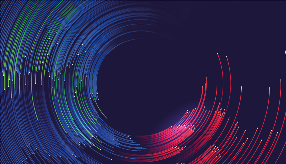 Wervelende kleurgolven vinyl tapijt modern - TenStickers