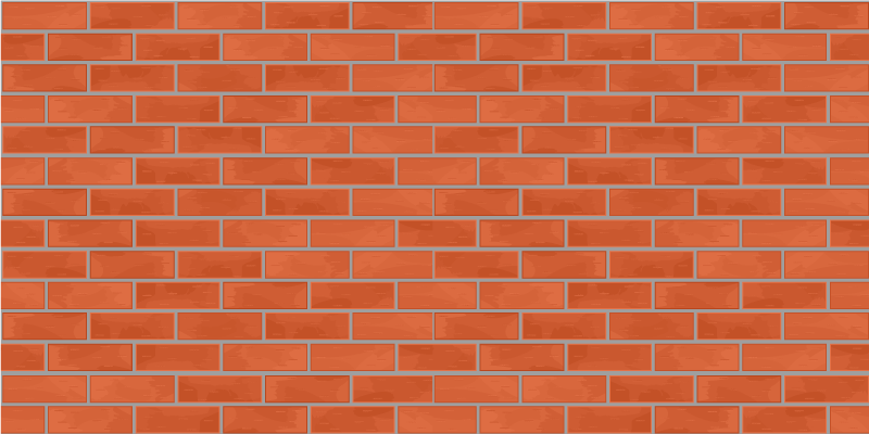 Rood baksteenpatroon vinyl tapijt stenenstructuur - TenStickers