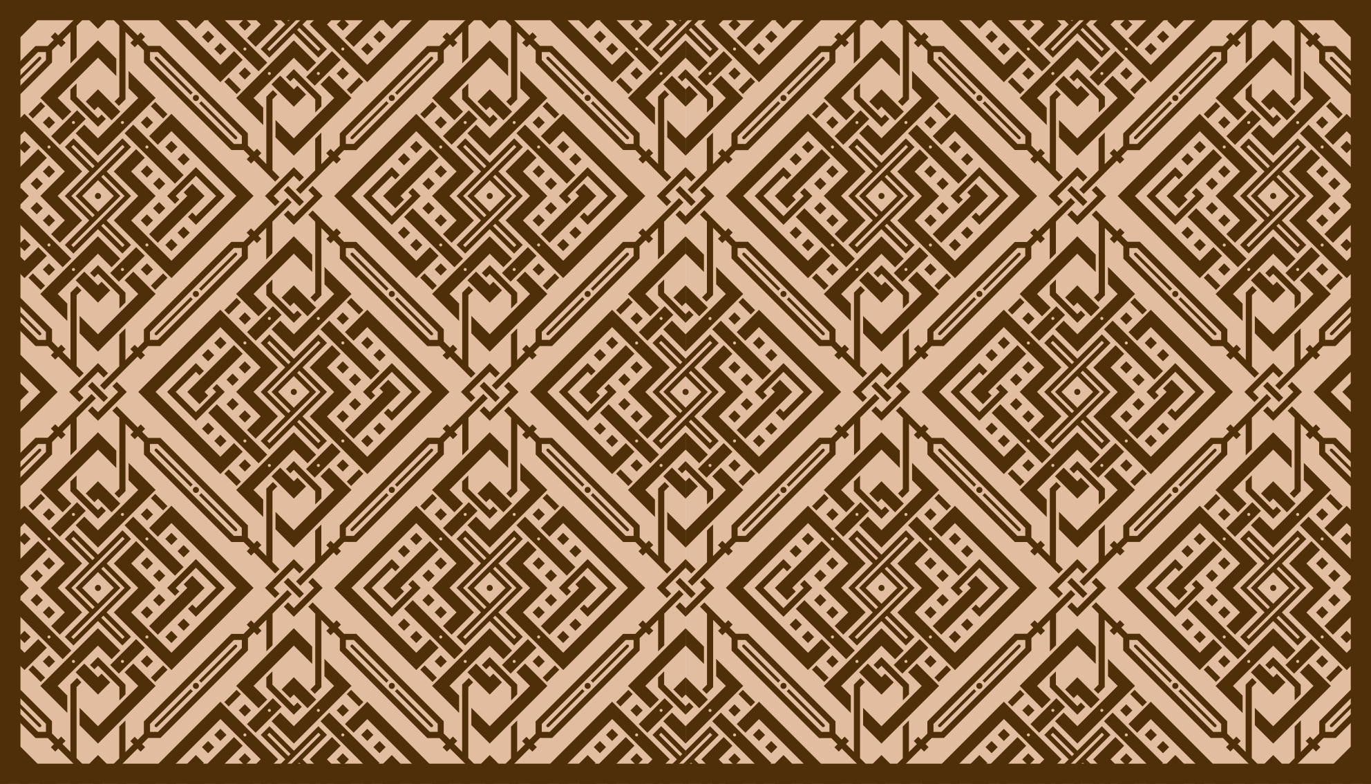 Elegant geometrisch element vinyl tapijt woonkamer - TenStickers