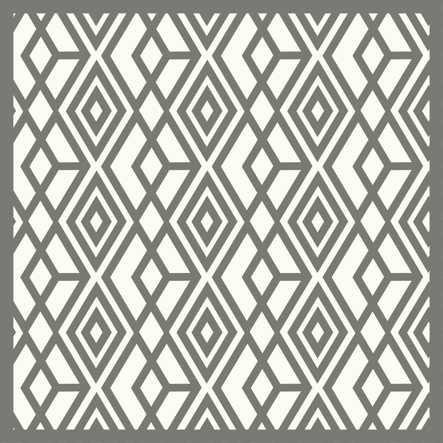 Diamant embleem vinyl tapijt geometrisch - TenStickers