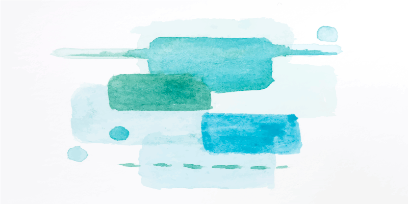 Aquatische kleurblokken vinyl tapijt woonkamer - TenStickers