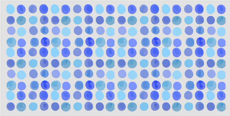 Blauw stippenpatroon vinyl tapijt badkamer - TenStickers