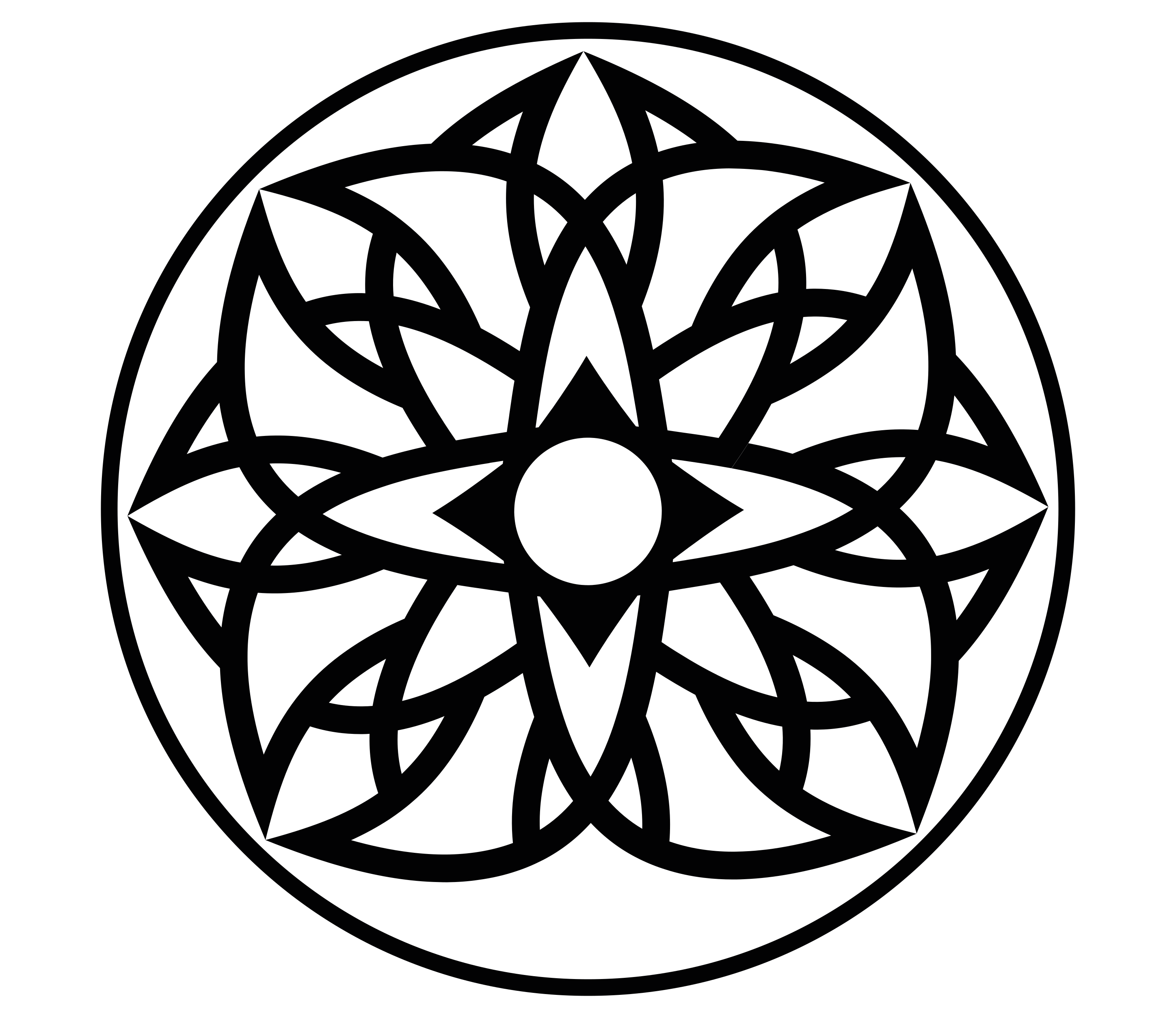 Zwart-wit ontwerp vinyl tapijt mandala - TenStickers