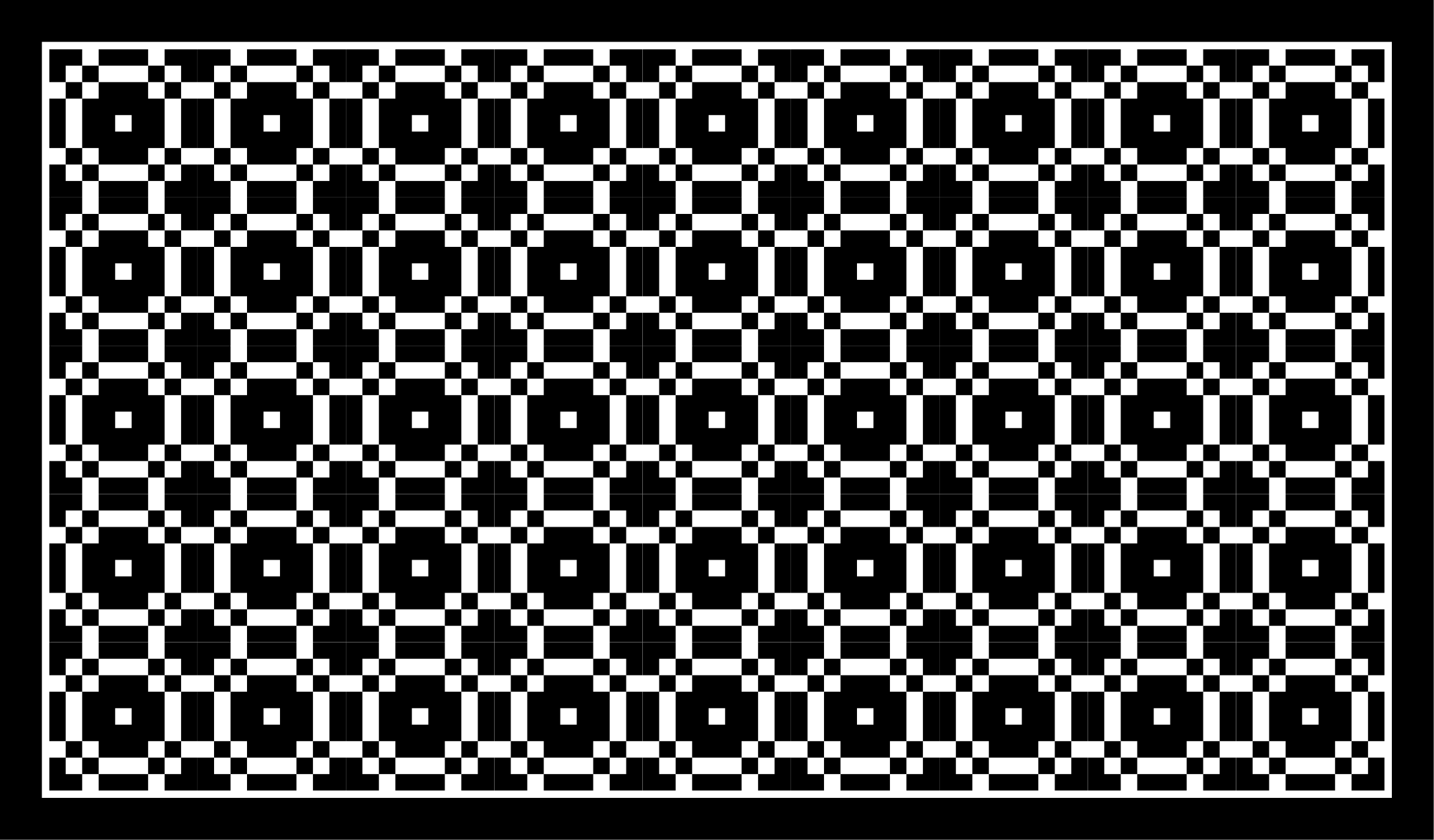 Monochroom patroon vinyl tapijt geometrisch - TenStickers