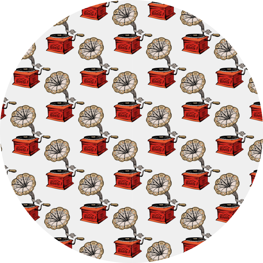 Vinyl tapijt textuur retro muziekdozen - TenStickers