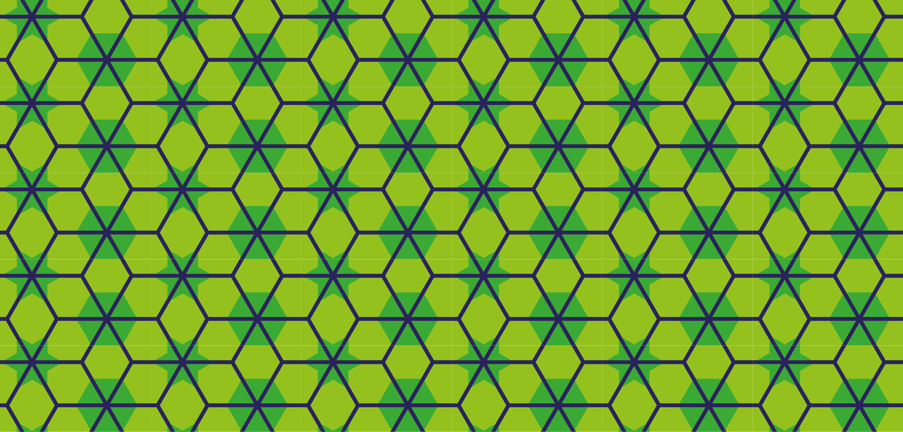 Groen hexagonaal patroon vinyl tapijt geometrisch - TenStickers