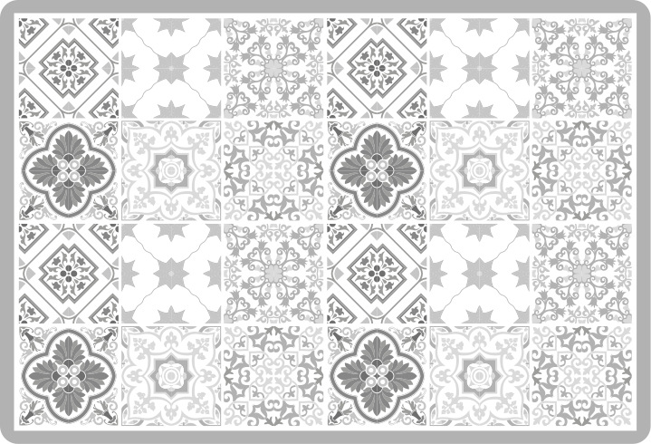 Elegant tegelpatroon marmeren vinyl tapijt - TenStickers