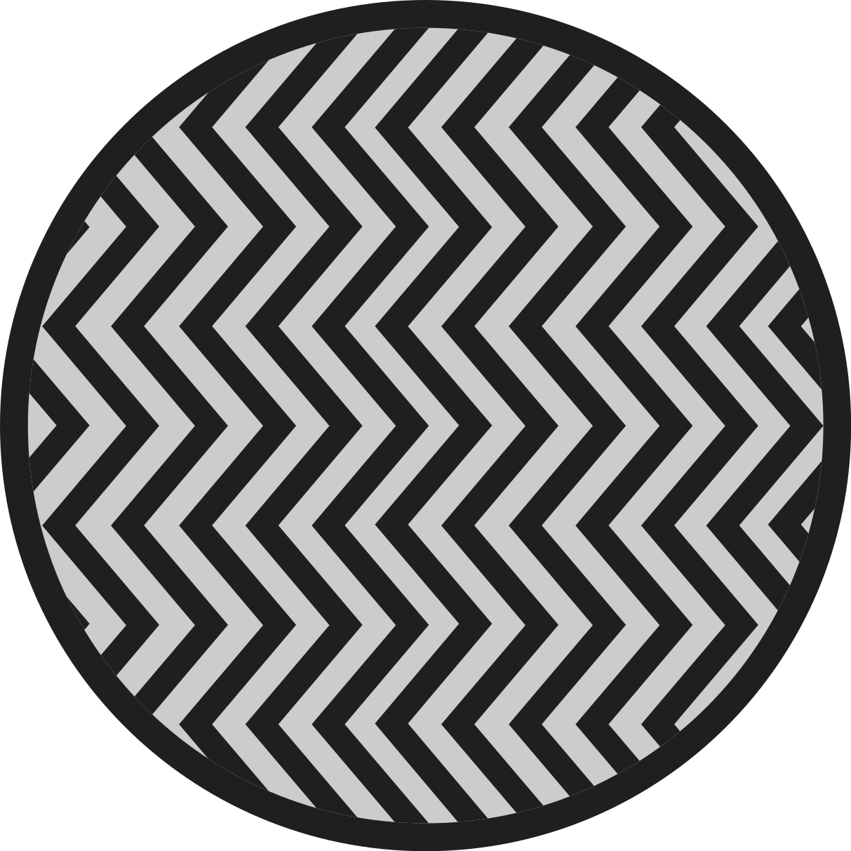 Dynamisch chevronpatroon vinyl tapijt geometrisch - TenStickers