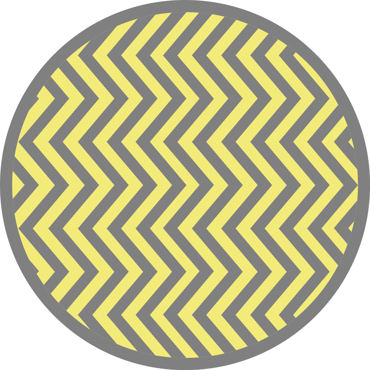 Vinyl tapijt geometrisch grijs en geel zigzag - TenStickers