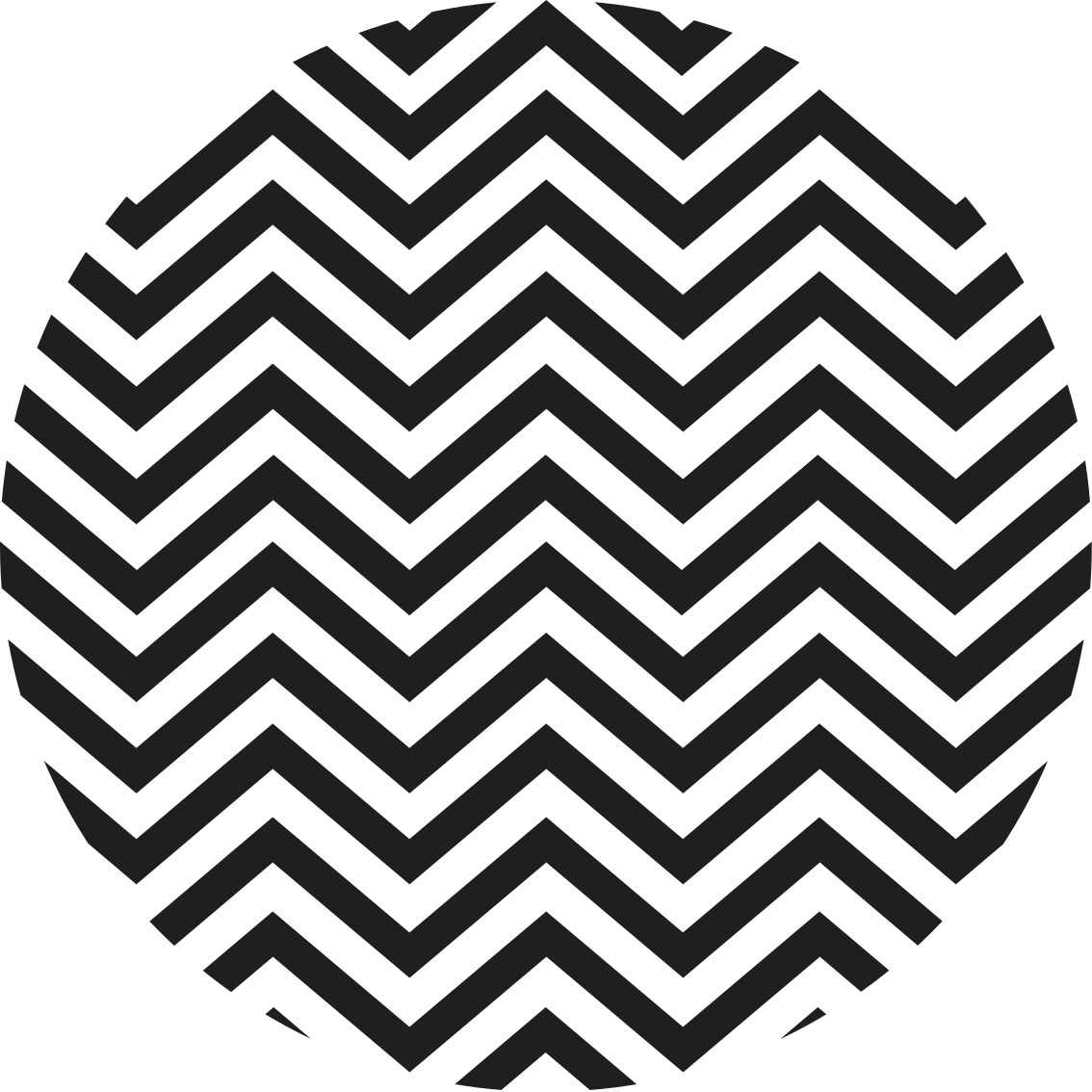 Vinyl tapijt geometrisch chevronmotief - TenStickers