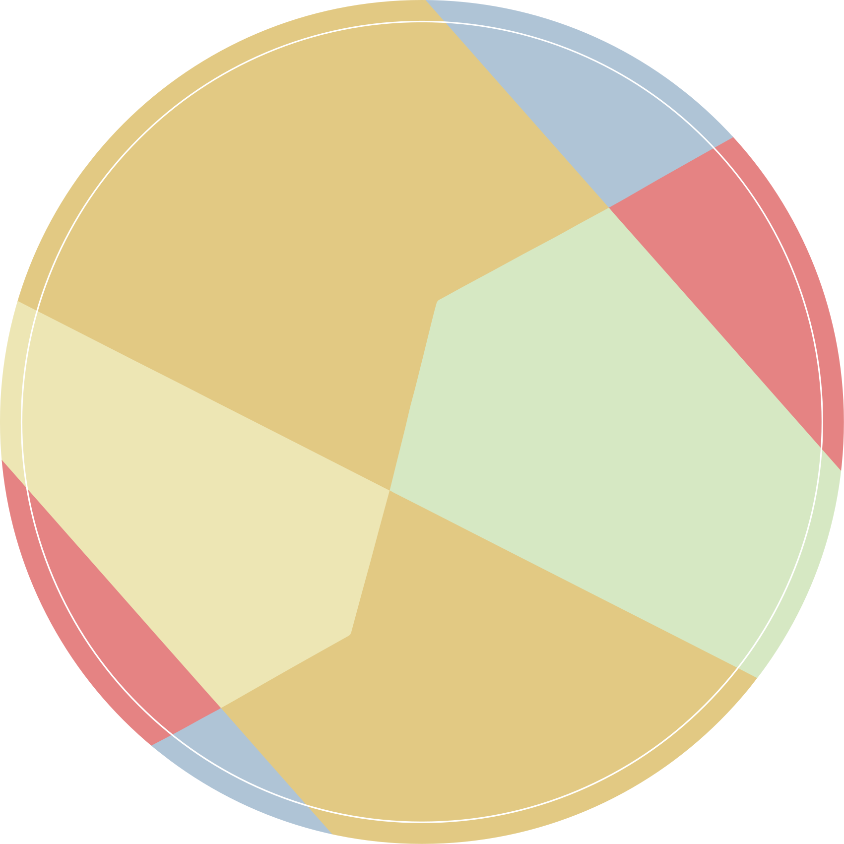 Vinyl tapijt geometrisch hoekige kleurenblokken - TenStickers