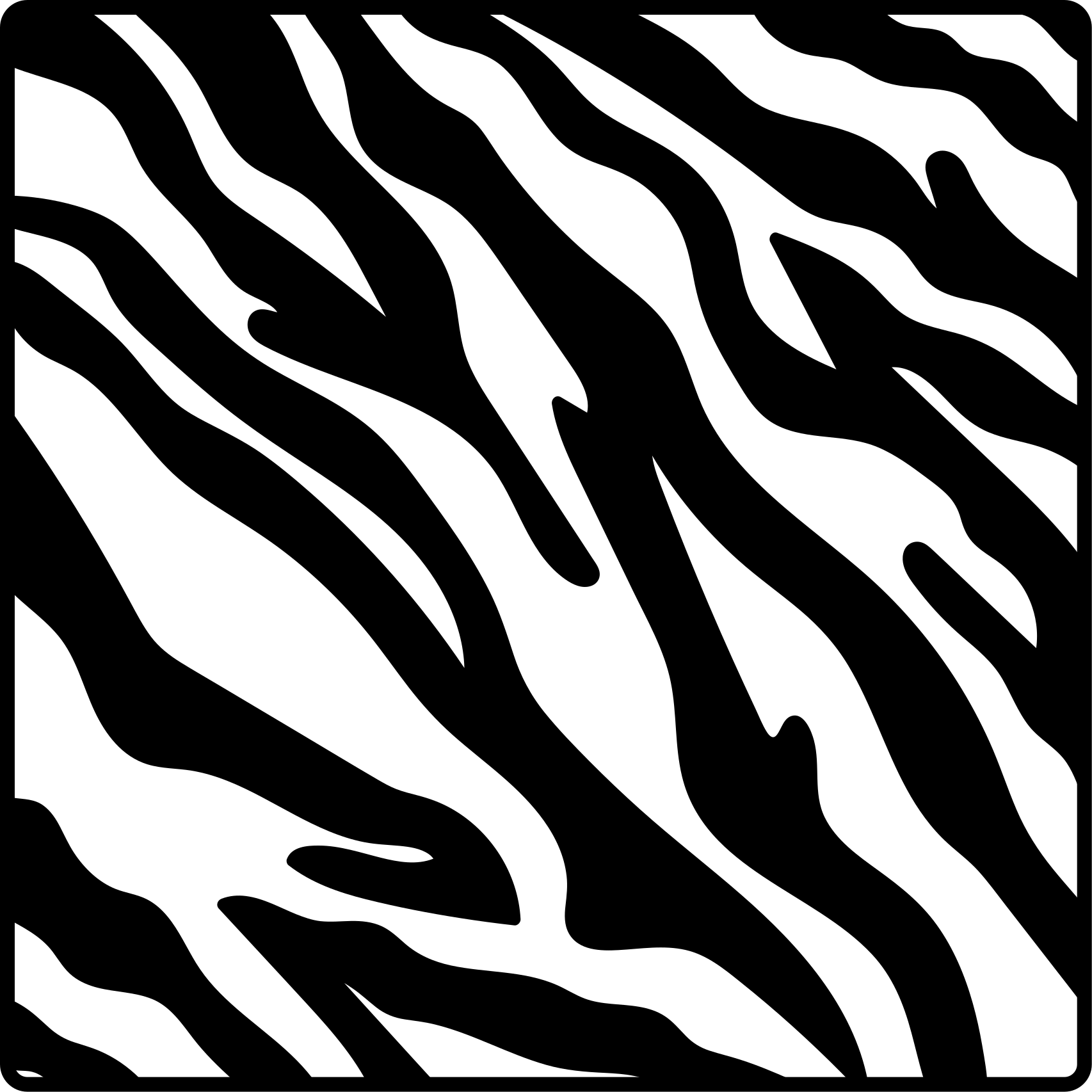 Vinyl vloerkleed dierenprint zebra patroon stijl - TenStickers