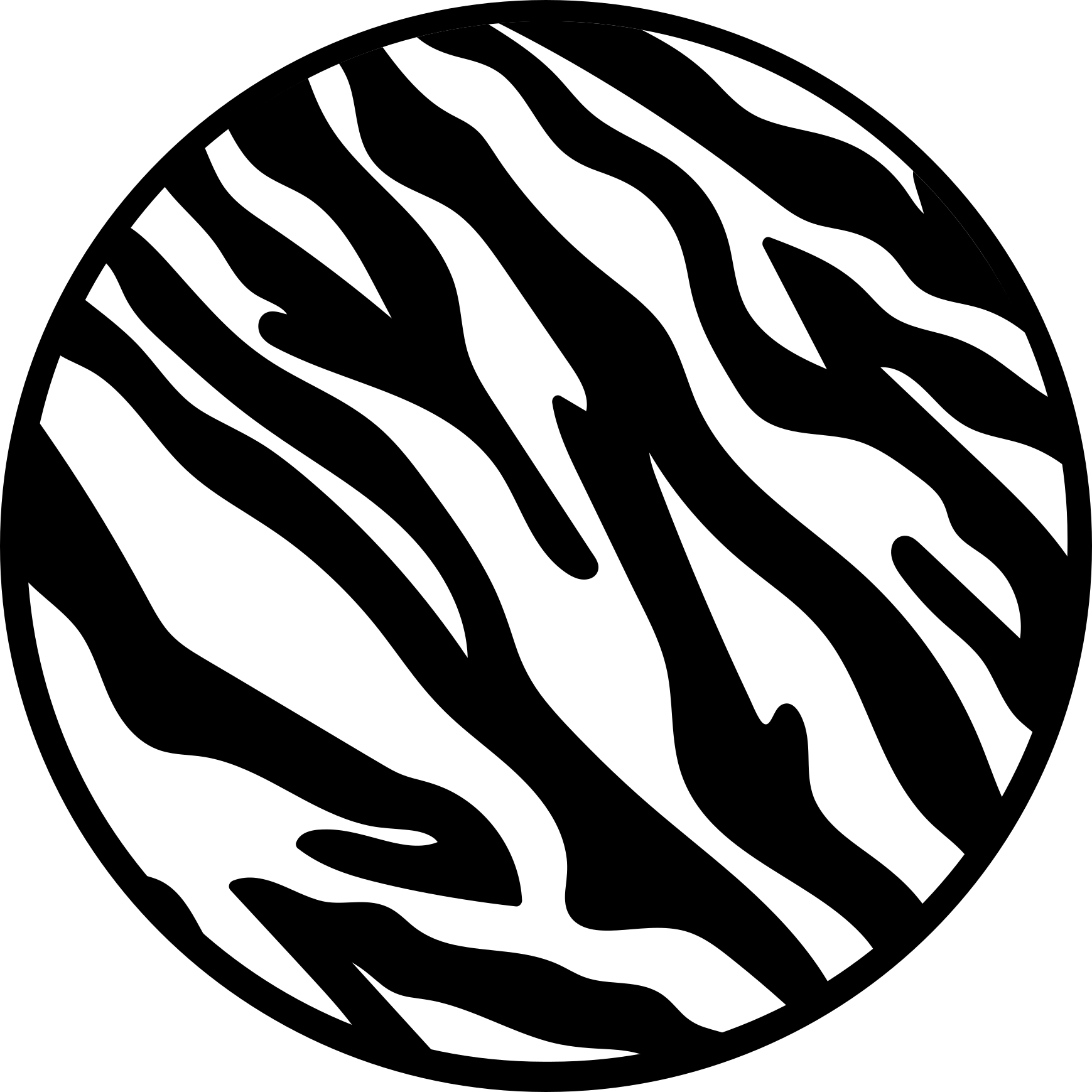 Vinyl vloerkleed dierenprint zebra strepen patroon - TenStickers
