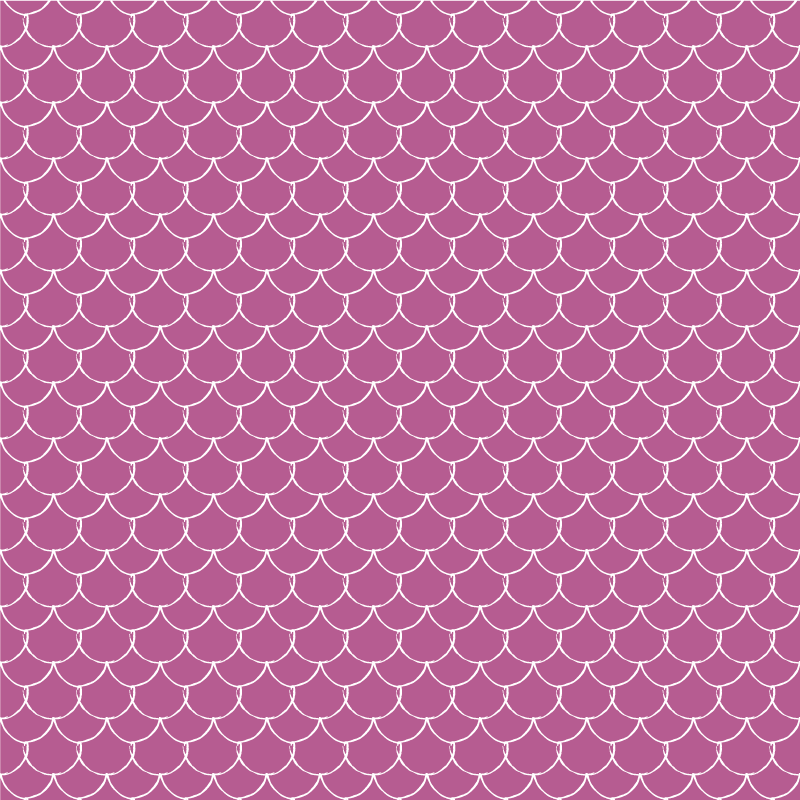 Vinyl vloerkleed dierenprint roze zeemeerminschaal - TenStickers