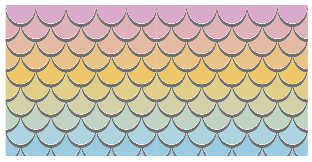 Vinyl vloerkleed dierenprint kleurrijke visschubben - TenStickers