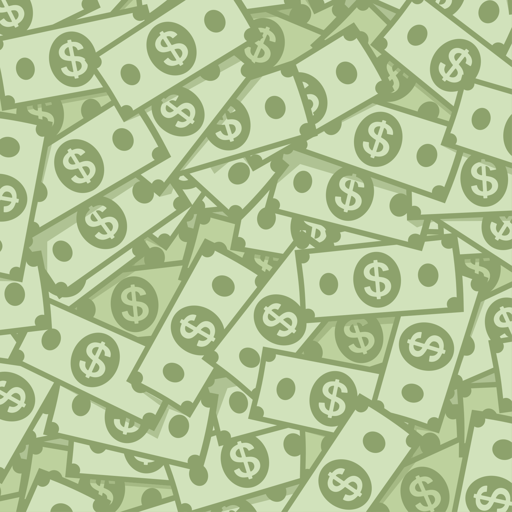 Geldpatroon vinyl tapijt antiek - TenStickers