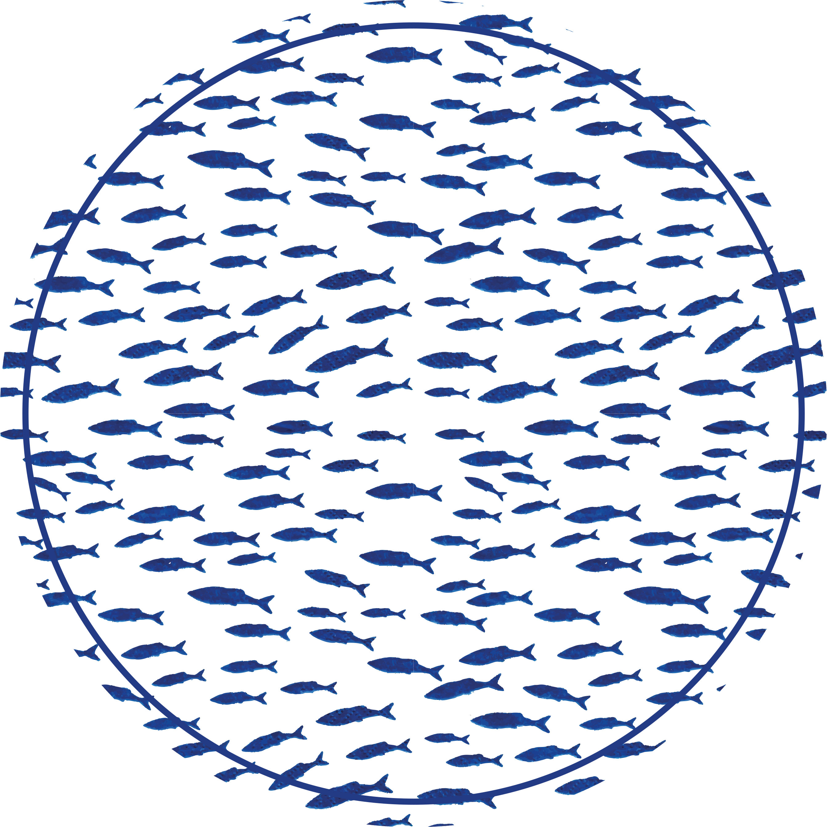 School vissen vinyl vloerkleed dierenprint - TenStickers