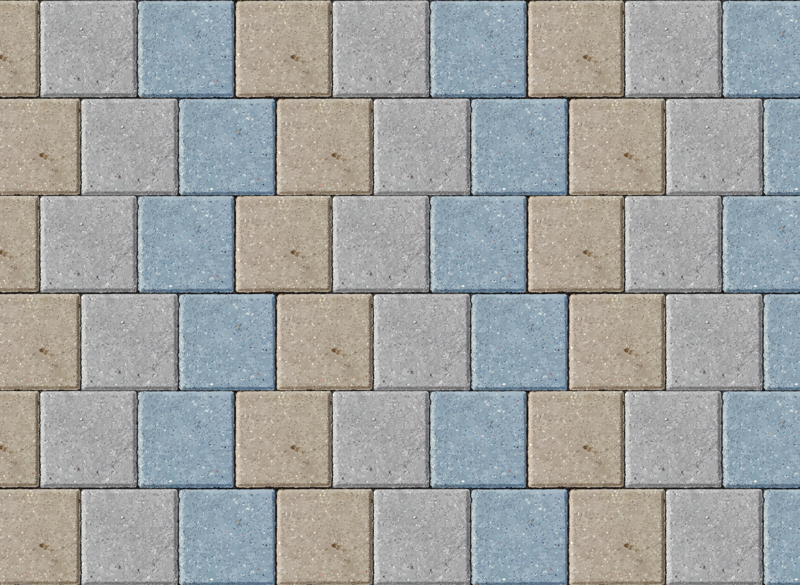 Kleurrijke vierkante platen vinyl tapijt tegels - TenStickers