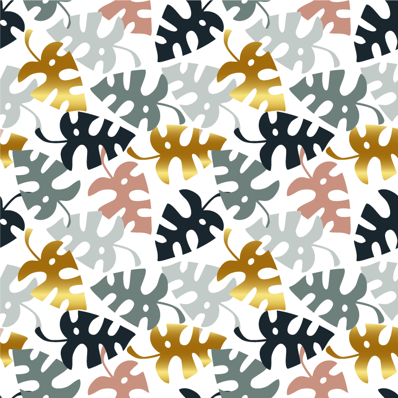 Vinyl tapijt natuur leaf embleem - TenStickers