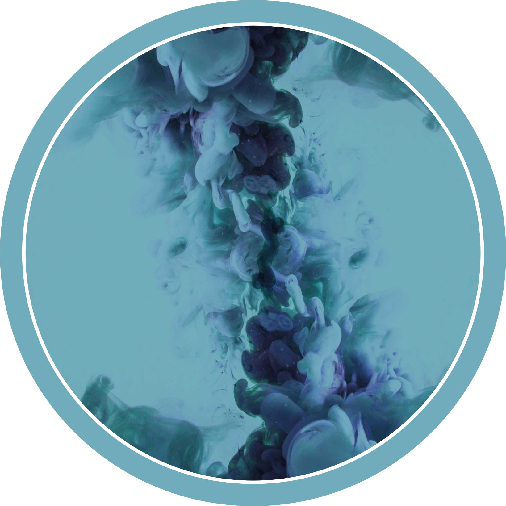 Vloeibare blauwgroene golven vinyl tapijt badkamer - TenStickers